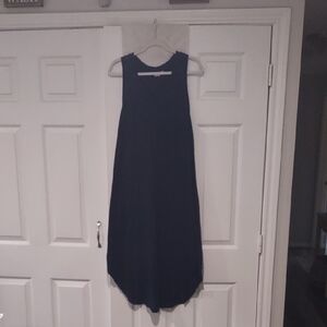 Gap Navy Blue 100% Cotton Dress. Rounded Hem With Rough Edges EUC